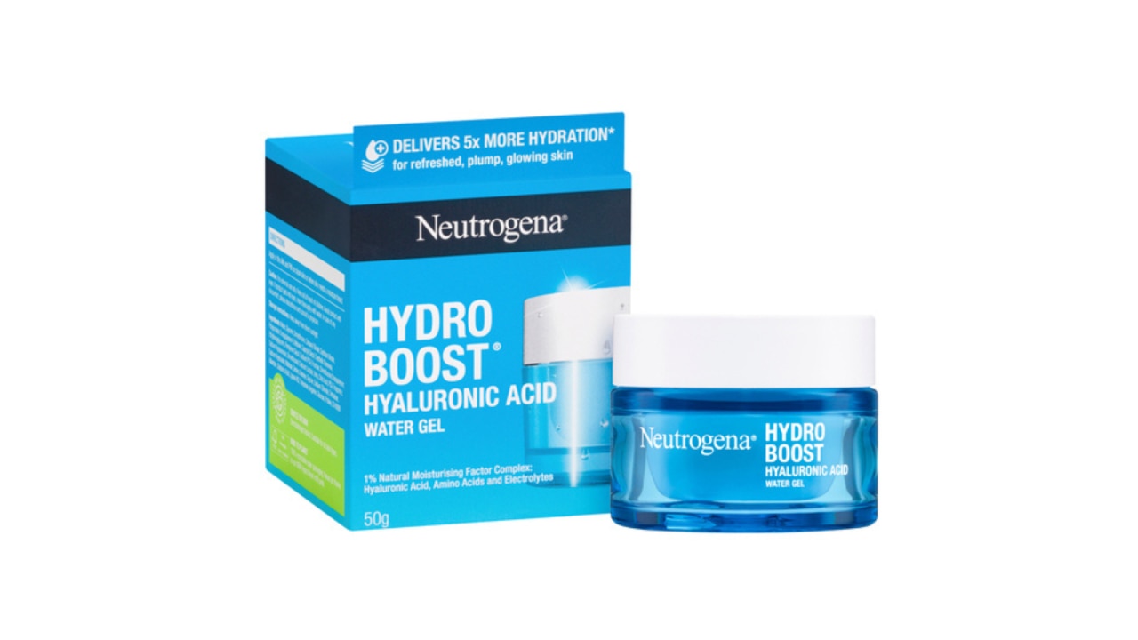 <h3><a href="https://t.cfjump.com/73297/t/87106?Url=https%3A%2F%2Fwww.priceline.com.au%2Fproduct%2F688223%2Fneutrogena-hydro-boost-hyaluronic-acid-water-face-gel-50g&amp;UniqueId=BS----" target="_blank" rel="noopener"><span>Neutrogena Hydro Boost Hyaluronic Acid Water Gel, $37.99 from Priceline</span></a></h3><p class="button-common"><a title="Hydro Boost Hyaluronic Acid Water Gel" href="https://t.cfjump.com/73297/t/87106?Url=https%3A%2F%2Fwww.priceline.com.au%2Fproduct%2F688223%2Fneutrogena-hydro-boost-hyaluronic-acid-water-face-gel-50g&amp;UniqueId=BS----" target="_blank" data-cta="Hydro Boost Hyaluronic Acid Water Gel" data-editable="true">Shop here</a></p>