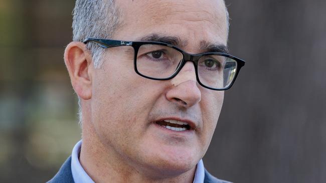 Deputy Premier James Merlino called the Liberals “divided” on Monday. Picture: NCA NewsWire / David Geraghty