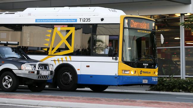 A bus on Gympie Rd, Kedron. Picture: AAP/Josh Woning