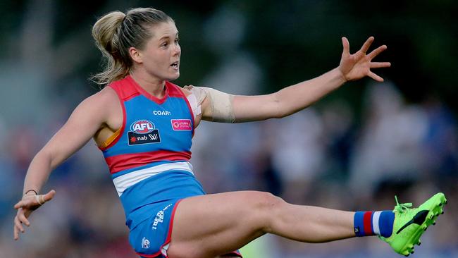 Katie Brennan will captain the Bulldogs again in 2018. Picture: Wayne Ludbey