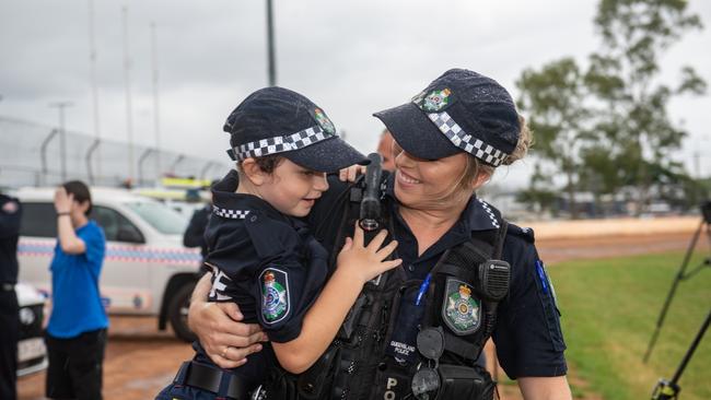 Savannah Burns with constable Kimberly Allen. PHOTO: Ali Kuchel