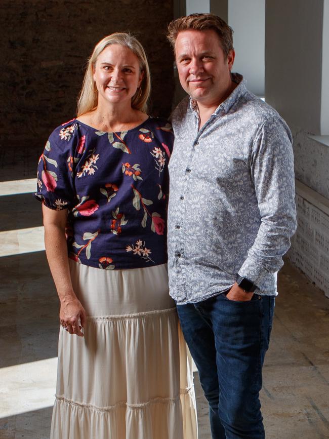 Nick and Sophie Dunstone in the Light Arts Venue. Picture: Matt Turner