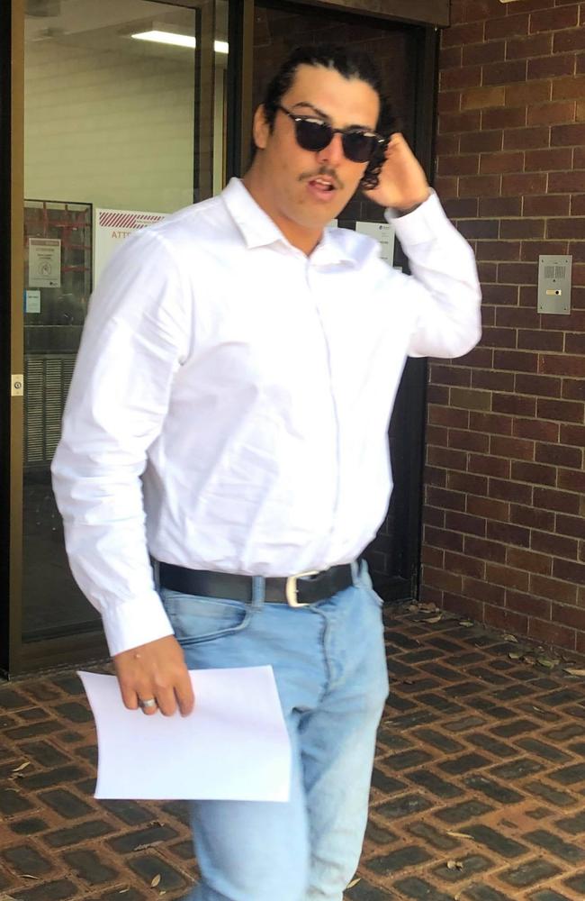 Zachary James Howson leaving Noosa Magistrates Court. Picture: Laura Pettigrew