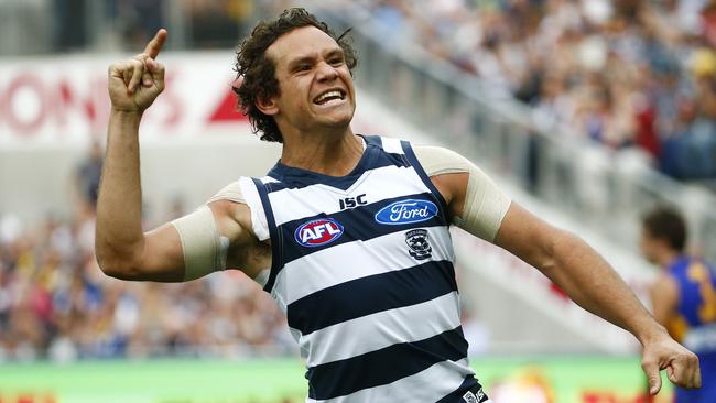 Geelong's Steven Motlop is in outstanding form so far in 2016. Picture: Colleen Petch