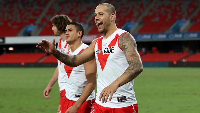 Lance Franklin is the No. 1 rated key-forward in the AFL this year. Picture: Jono Searle/AFL Photos