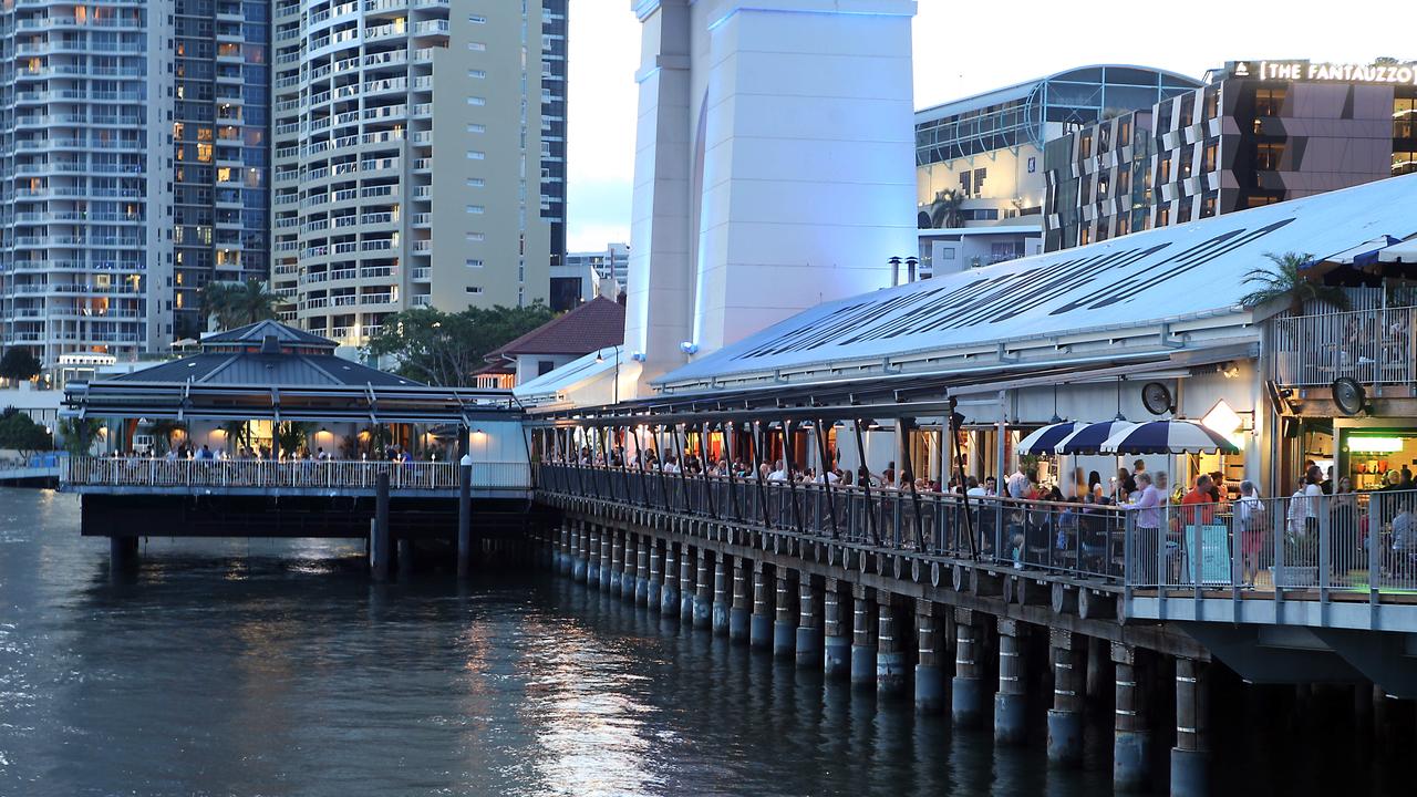 BEFORE: Howard Smith Wharf bustling with local residents earlier this year. Image/Richard Gosling