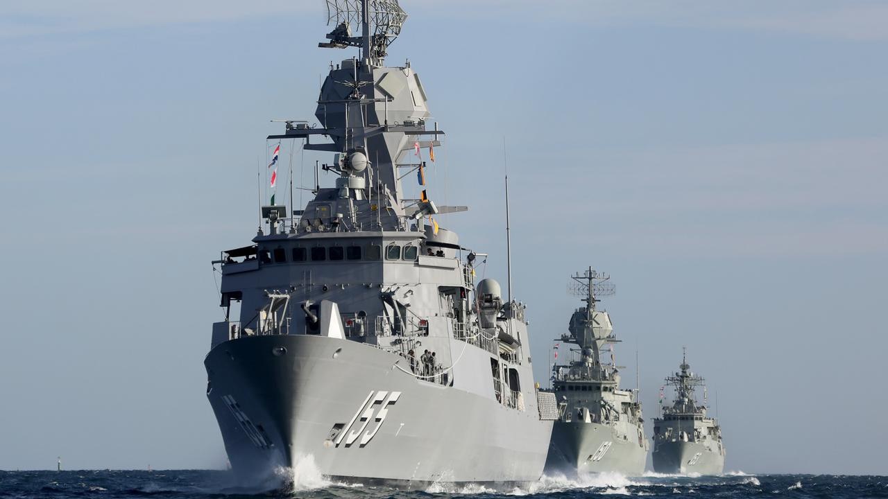 Defence unveiled its review of the nation’s surface navy fleet in February. Photo: The Australian