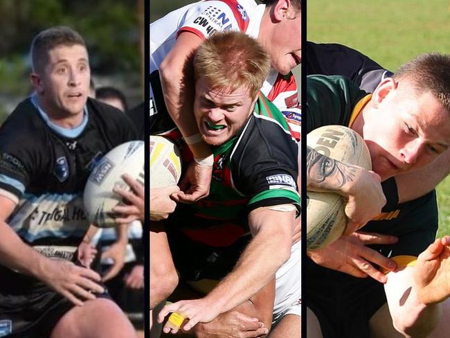 A collage of players involved in round three of the 2023 Central Coast Rugby League season.