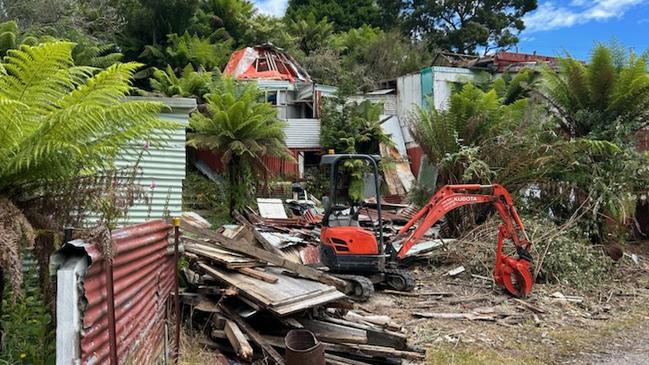 The late Leo Kelly's old property at Queenstown. Local residents are concerned about apparent plans to demolish his old property. Picture: Supplied