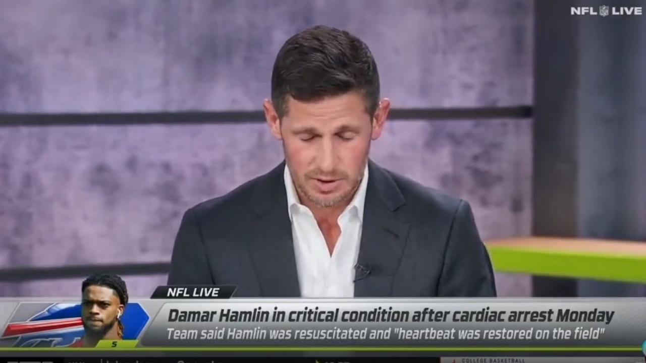 Dan Orlovsky took “thoughts and prayers” a step further. Picture: ESPN