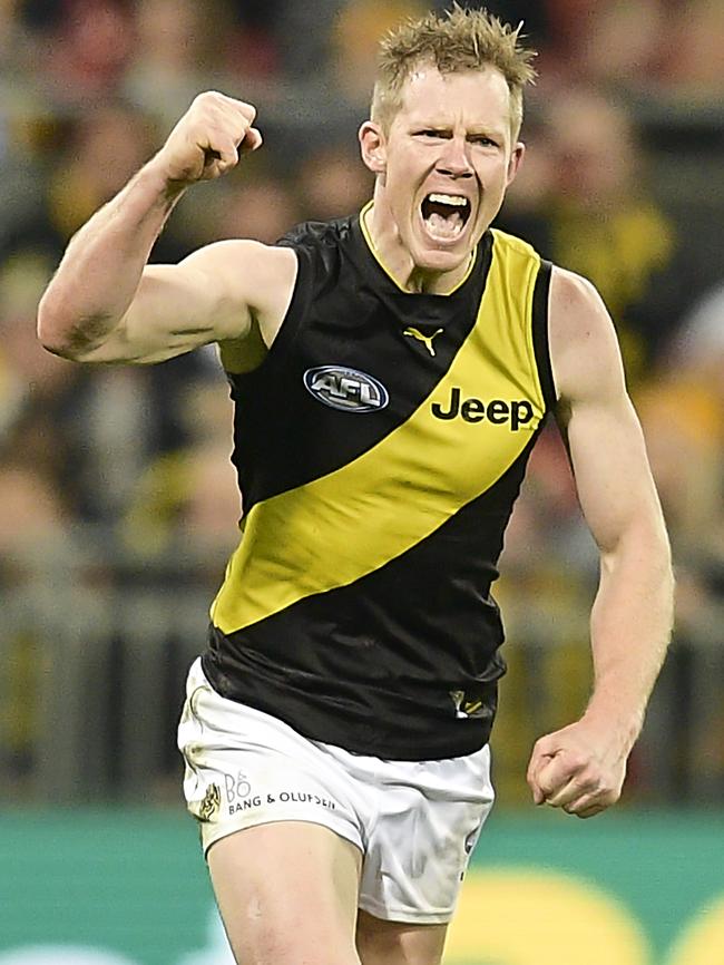 Jack Riewoldt is playing some of the best footy of his career right now. Picture: Getty