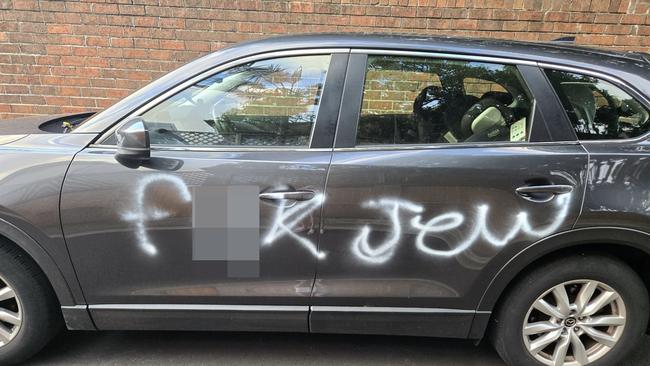 Anti-semitic graffiti sprayed on See Lane in Kingsford, Sydney.