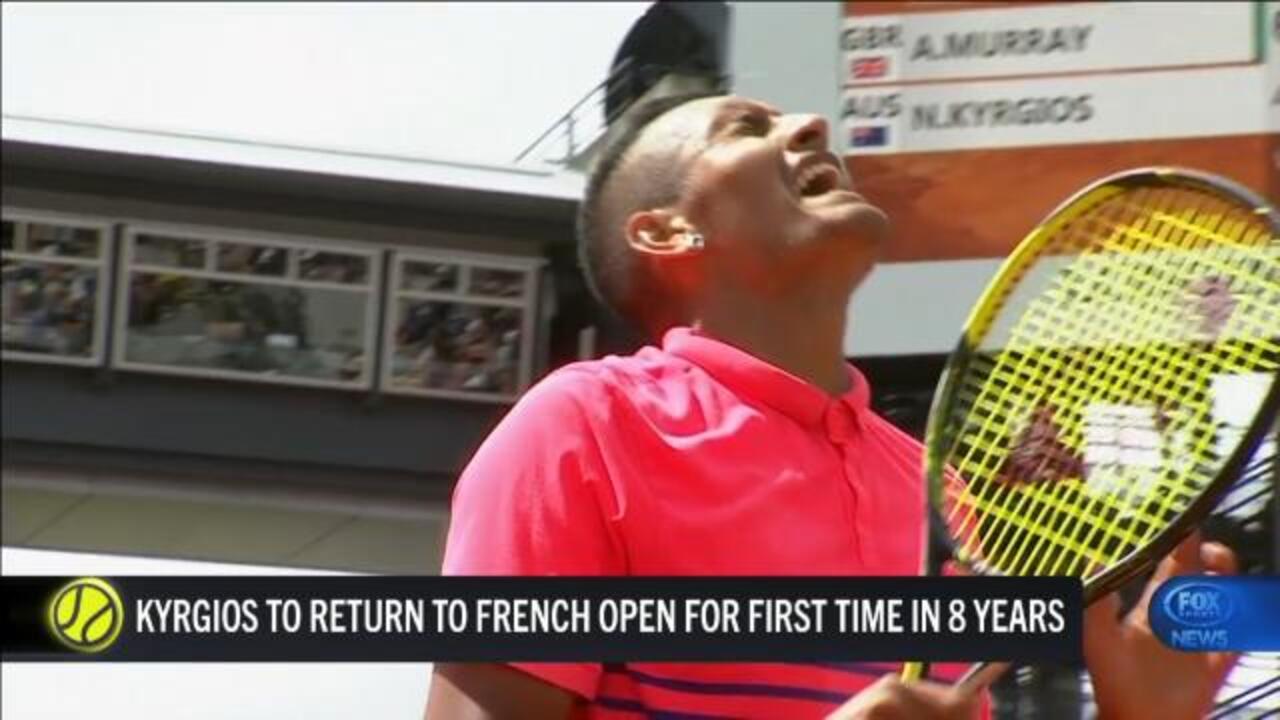 Kyrgios set to return to French Open