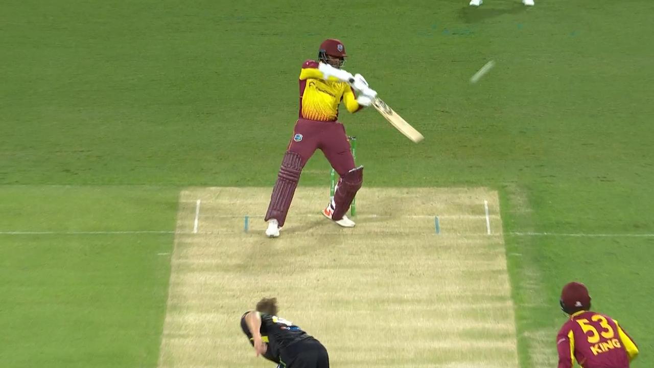 The shot that has the cricket world talking. Photo: Fox Cricket.