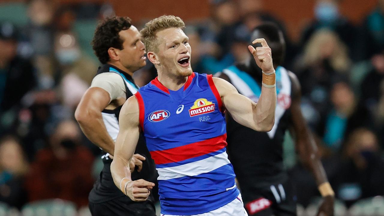 Adam Treloar gave the best possible response. Photo by Michael Willson/AFL Photos via Getty Images