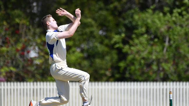 Sandgate-Redcliffe player Ben Skinner First grade club cricket action between Wynnum-Manly and Sandgate-Redcliffe Saturday October 21, 2023. Picture, John Gass