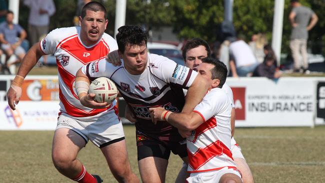 Rugby League Gold Coast A grade semi final between Burleigh and Currumbin. Burleigh player No13 Reece Summer Currumbin player No Pic Mike Batterham