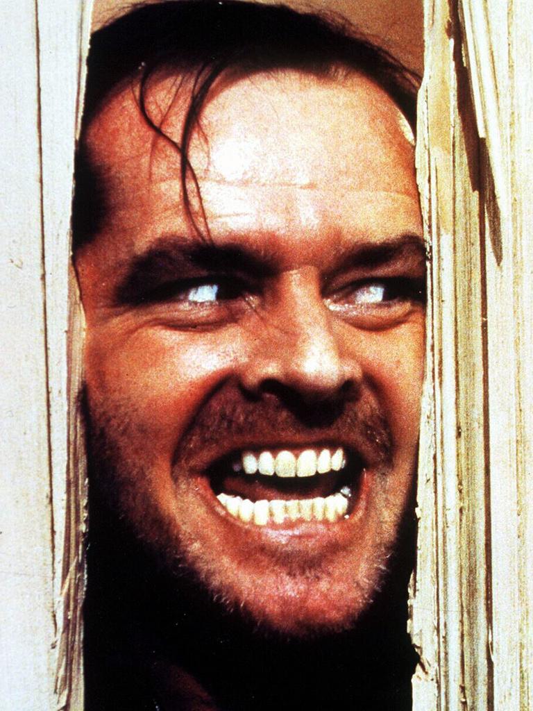 Nicholson’s iconic role in the 1980 horror The Shining.