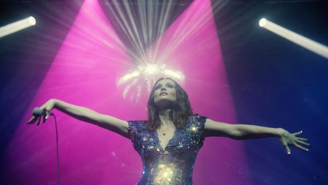 Sequin queen Ellis-Bextor filming her Crying At The Discotheque music video. Picture: Supplied