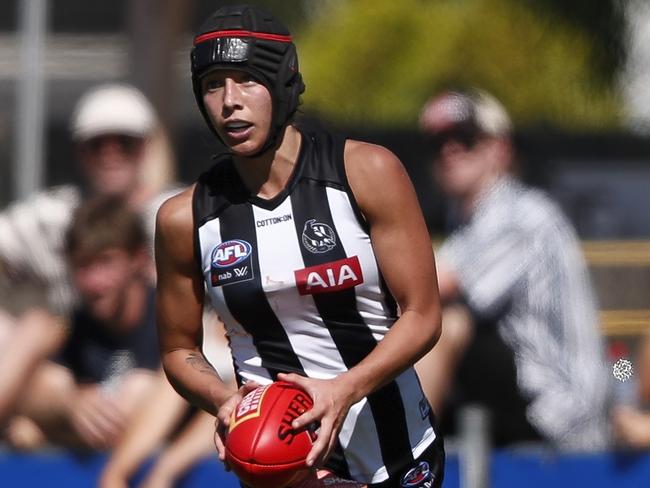 Brittany Bonnici and the Pies are hoping for a revenge performance against Brisbane. Picture: AFL Photos/Getty Images