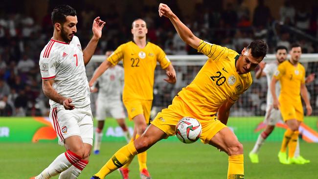 Australian defender Trent Sainsbury in action. Picture: Giuseppe CACACE/AFP