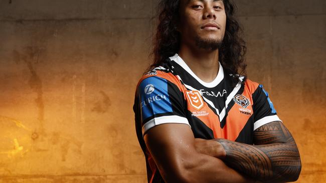 DAILY TELEGRAPH 8TH JANUARY 2025WARNING - EMBARGOED - TALK TO DAILY TELEGRAPH PICTURE DESK BEFORE USEPictured is new Wests Tigers NRL player Jerome Luai ahead of the 2025 NRL season.Picture: Richard Dobson