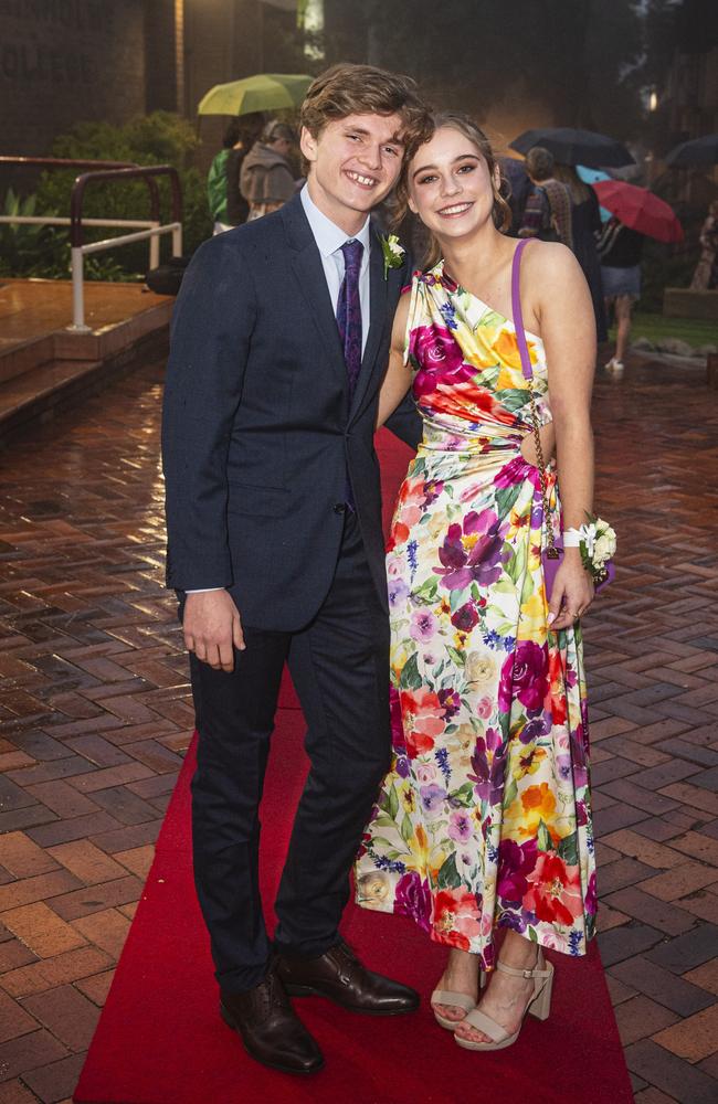 Victor Steen partners Ciara Teahan at Fairholme College formal, Wednesday, March 27, 2024. Picture: Kevin Farmer