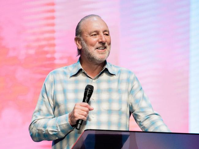 Brian Houston has been charged with concealing an indictable offence.