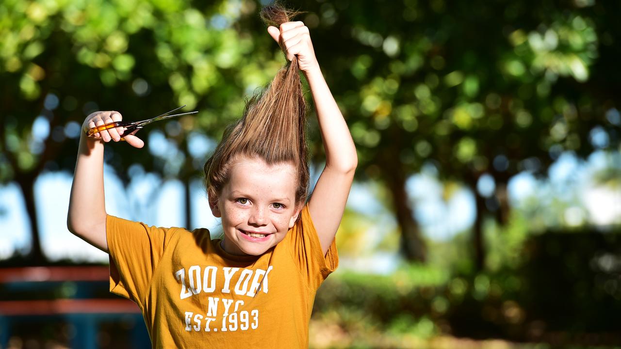 Donating hair to clearance children's charity