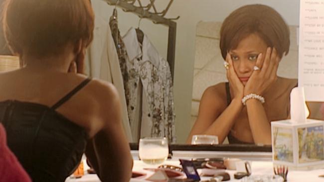 Singer Whitney Houston in a scene from the Whitney: Let Me Be Me documentary.