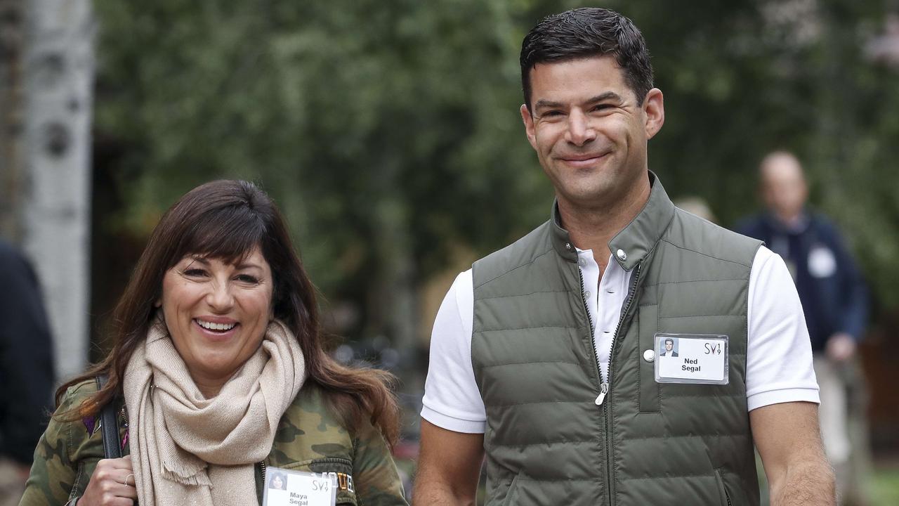 Maya and Ned Segal, director of Beyond Meat and chief financial officer of Twitter. Picture: Drew Angerer/Getty Images/AFP