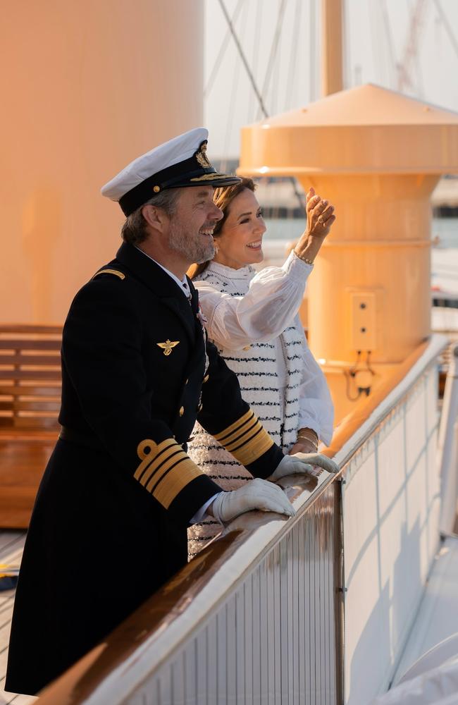 King Frederik and Queen Mary have begun their final summer voyage on board the Danish royal family's yacht. Picture: Instagram