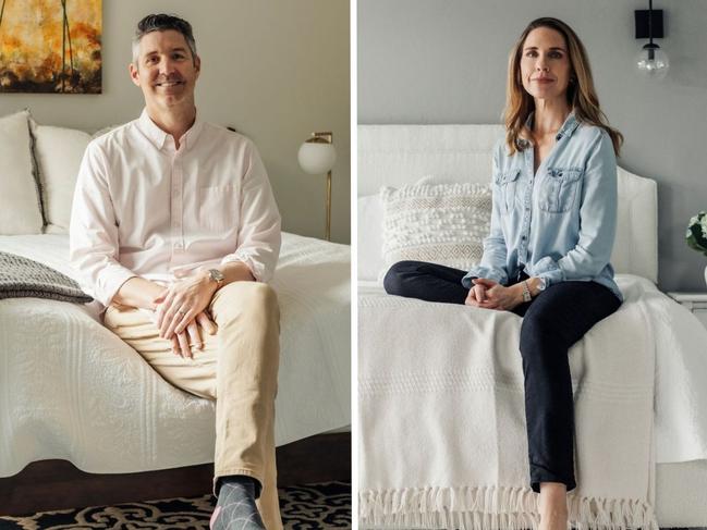 Elizabeth Pearson and her husband, Ryan Pearson, sleep in separate bedrooms. Picture: Julie Goldstone for the Wall Street Journal