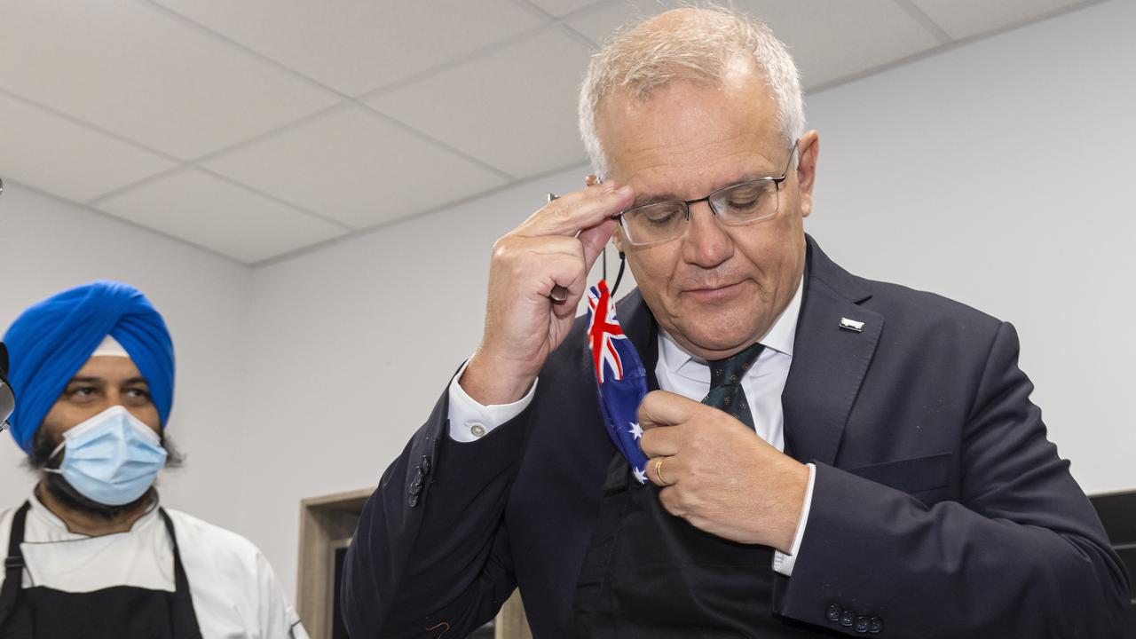 Former Prime Minister Scott Morrison urged those over 60 to take the AstraZeneca vaccine, rather than holding out for Moderna or Pfizer doses to become available. Picture: NCA NewsWire / Daniel Pockett