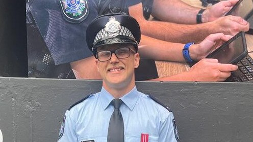 Meet Constable Marco Reynke the newest recruit at Charleville Police Station. Picture: Queensland Police Media.