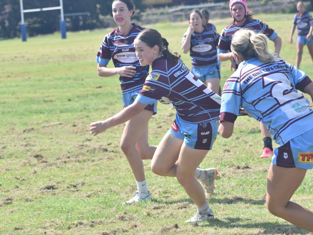 CQ Capras under-17 girls intra-squad trial game at Kettle Park, Rockhampton, on January 19, 2025.