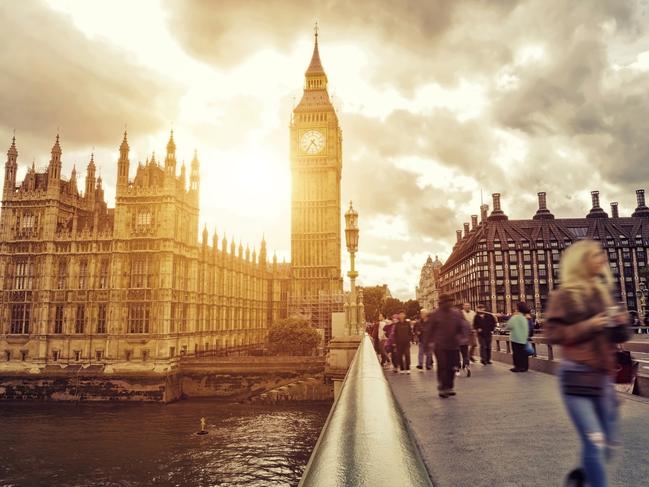 Dramatic sky over the Houses of Parliament at sunset.London hot list, Kerry Parnell, Sunday EscapePicture: iStock