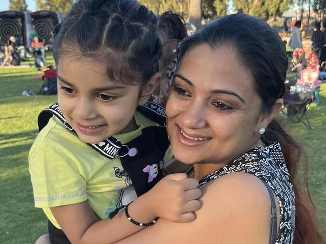 Navi and her daughter Iris. Picture: Facebook