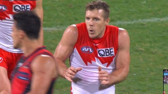 Luke Parker was having some fun.
