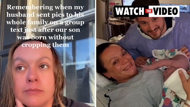 Woman mortified by husband’s photo mistake after she gave birth