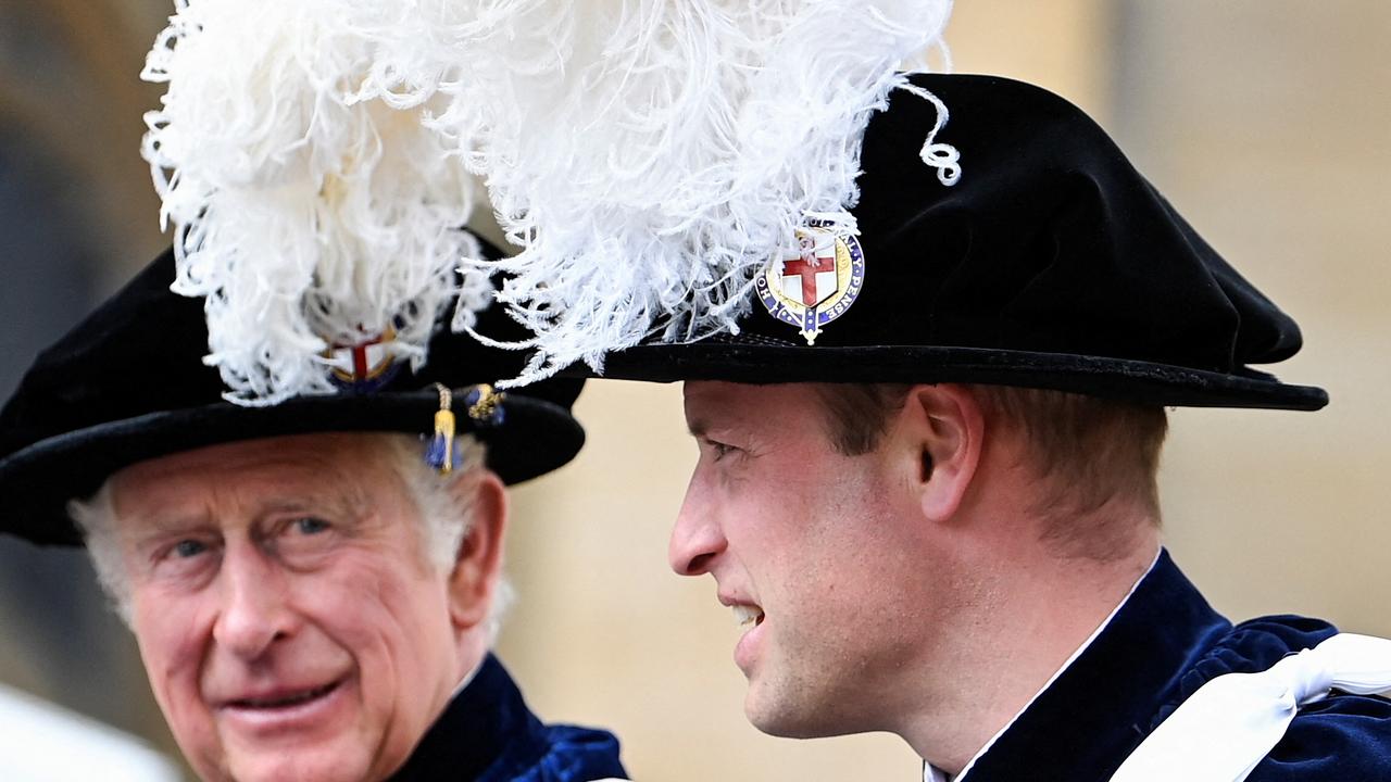 Britain's Prince Charles, Prince of Wales and Prince William. Picture: AFP