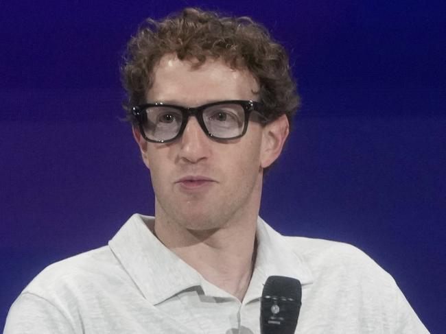 Meta Founder and CEO Mark Zuckerberg speaks at LlamaCon 2025, an AI developer conference, in Menlo Park, Calif., Tuesday, April 29, 2025. (AP Photo/Jeff Chiu)