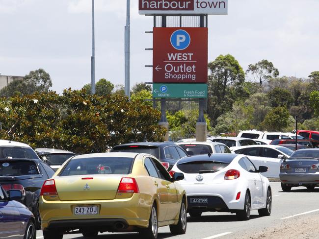 Thousands of people shopped at Harbour Town boxing day sales, with huge traffic jams for miles around the center. Picture: Tertius Pickard.