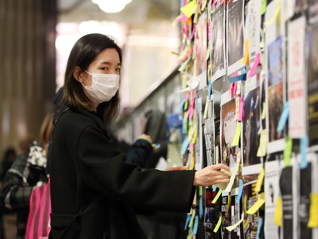 Protesters gathered in Sydney to make their opinions heard in light of the ongoing unrest in Hong Kong. Picture: Richard Dobson