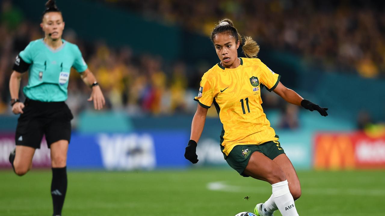 The Matildas will take on England on Wednesday night. Picture: Steven Markham/Icon Sportswire via Getty Images)