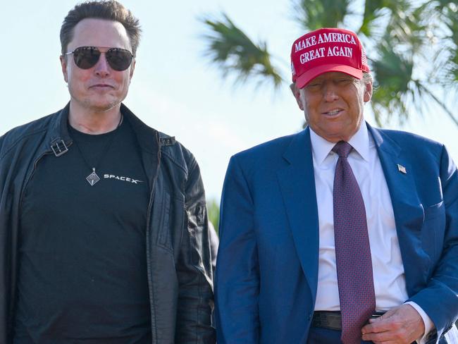 US President-elect Donald Trump and Elon Musk. Picture: Brandon Bell/Getty Images/AFP