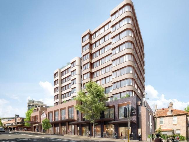 Pacific Hwy, North Sydney: 10-storey tower approved by NSW Planning after council refusal. Picture: PTW Architects