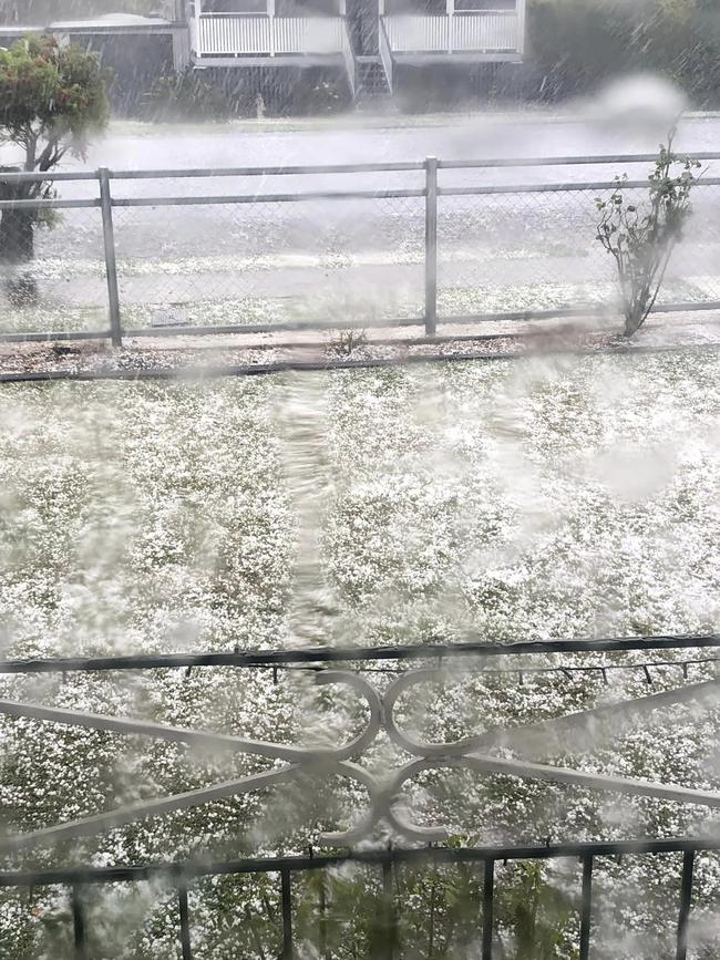 Hail at Boonah. Photo Kelli n Tony Christensen