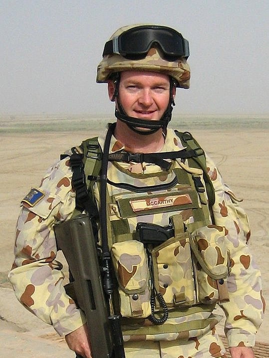 Major Stuart McCarthy. Iraq, 2006. Photo: Contributed