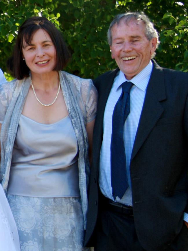 Susan Neill-Fraser and Bob Chappell, at daughter Sarah Bowles's wedding in November 2007.